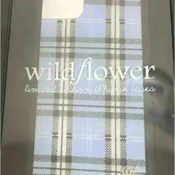 Wildflower Blue Plaid Phone Case-NWT - Picture 4 of 4